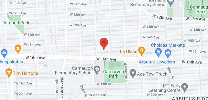 map of 3038 W 15TH AVENUE